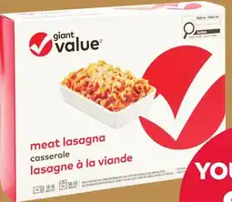 Giant Tiger Giant Value frozen entree offer