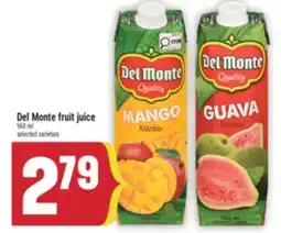 Marché Adonis Del Monte fruit juice offer