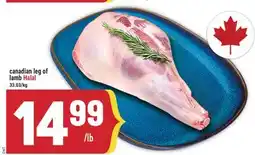 Marché Adonis Canadian leg of lamb offer