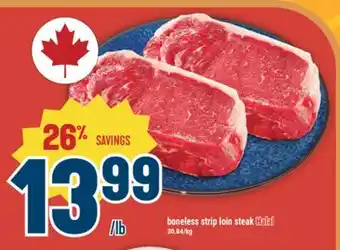 Marché Adonis Boneless strip loin steak offer