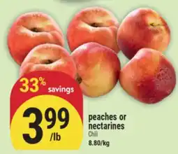Marché Adonis Peaches or nectarines offer