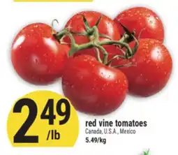 Marché Adonis Red vine tomatoes offer