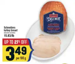 Marché Adonis Schneiders turkey breast offer