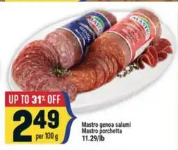 Marché Adonis Mastro genoa salami Mastro porchetta offer