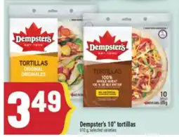 Marché Adonis Dempster's 10 tortillas offer