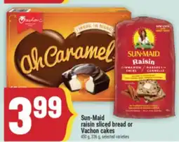 Marché Adonis Sun-Maid raisin sliced bread or Vachon cakes offer