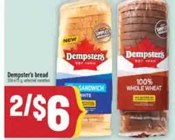 Marché Adonis Dempster's bread offer