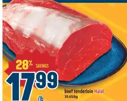 Marché Adonis beef tenderloin Halal offer
