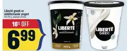 Marché Adonis Liberté greek or méditerranée yogurt offer