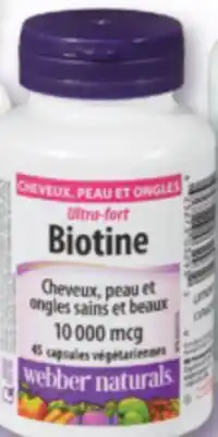 Familiprix WEBBER NATURALS Selected products offer