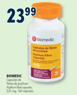 Familiprix BIOMEDIC, Psyllium fibre capsules, 525 mg, 160 capsules offer