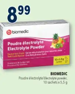 Familiprix BIOMEDIC, Electrolyte powder, 10 sachets x offer