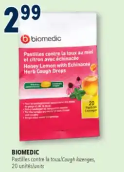 Familiprix BIOMEDIC, Cough lozenges offer