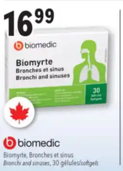 Familiprix Biomedic relief of bronchi and sinuses congestion softgels 30un offer