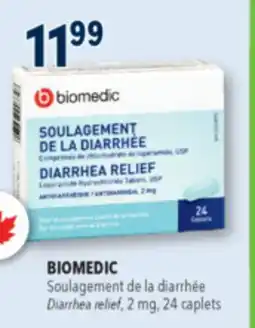 Familiprix BIOMEDIC Diarrhea relief, 2 mg, 24 caplets offer