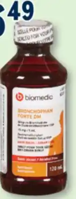 Familiprix Biomedic dry cough syrup bronchophan forte dm offer