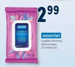 Familiprix essentiel Feminine wipes offer