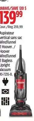 Canadian Tire Hoover WindTunnel 2 Bagless Upright Vacuum offer