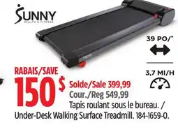 Canadian Tire Under-Desk Walking Surface Treadmill offer