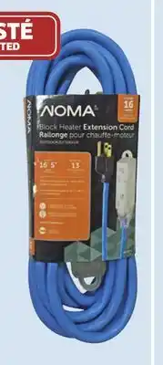 Canadian Tire NOMA 5m Block Heater Cord with Lighted End offer