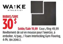 Canadian Tire Foam Interlocking Gym Flooring, 4-Pk offer