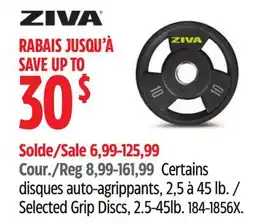 Canadian Tire Selected Grip Discs, 2.5-45lb offer