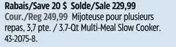 Canadian Tire 3.7-Qt Multi-Meal Slow Cooker offer