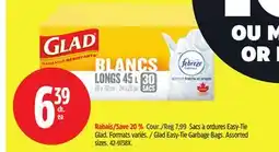 Canadian Tire Glad Easy-Tie Garbage Bags offer
