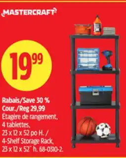 Canadian Tire 4-Shelf Storage Rack, 23 x 12 x 52˝ h offer
