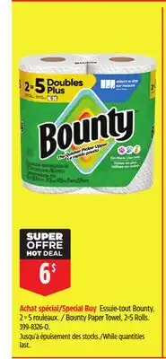 Canadian Tire Bounty Paper Towel offer