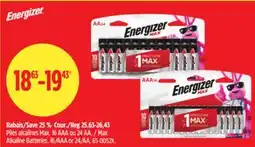 Canadian Tire Energizer Max Alkaline Batteries offer