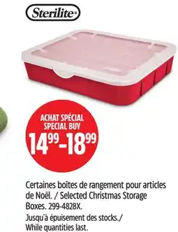 Canadian Tire Selected Christmas Storage Boxes offer