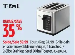 Canadian Tire T-fal 2-Slice Stainless Steel Digital Toaster offer