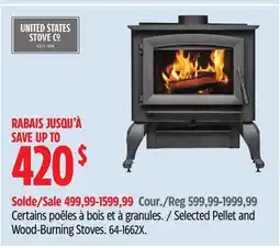 Canadian Tire Selected Pellet and Wood-Burning Stoves offer