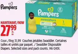 Canadian Tire Pampers Swaddler Disposable Diapers offer