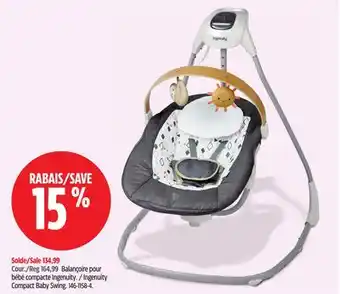 Canadian Tire Ingenuity Compact Baby Swing offer