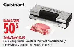 Canadian Tire Cuisinart Professional Vacuum Food Sealer offer