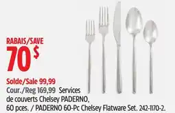 Canadian Tire PADERNO 60-Pc Chelsey Flatware Set offer