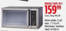Canadian Tire 1.1 Cu-Ft Microwave offer