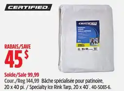 Canadian Tire Specialty Ice Rink Tarp, 20 x 40´ offer