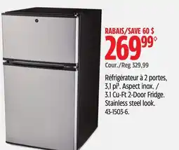 Canadian Tire VIDA BY PADERNO 3.1Cu-Ft 2-Door Fridge offer