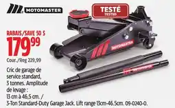 Canadian Tire 3-Ton Standard-Duty Garage Jack. Lift range 13cm-46.5cm offer