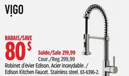 Canadian Tire Edison Kitchen Faucet ViGO offer