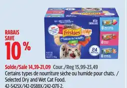 Canadian Tire Selected Dry and Wet Cat Food offer