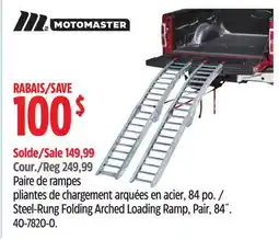 Canadian Tire Steel-Rung Folding Arched Loading Ramp, Pair, 84˝ offer
