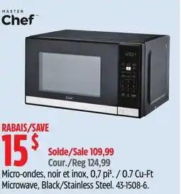 Canadian Tire Microwave, Black/Stainless Steel offer
