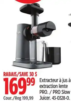 Canadian Tire PRO Slow Juicer offer