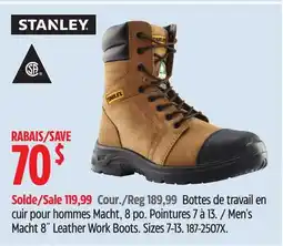 Canadian Tire Men's Macht 8˝ Leather Work Boots offer