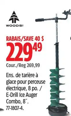 Canadian Tire E-Drill Ice Auger Combo, 8˝ offer