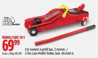 Canadian Tire 2-Ton Low-Profile Trolley Jack offer